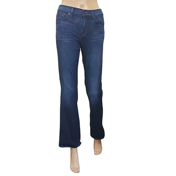 7 For All Mankind Short Inseam Bootcut Jeans - Picture 1 of 4